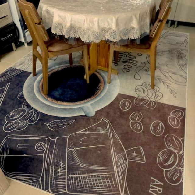 عکس فرش قهوه دبش